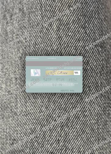Saint Kitts and Nevis SKNA Bank visa debit card photolook back
